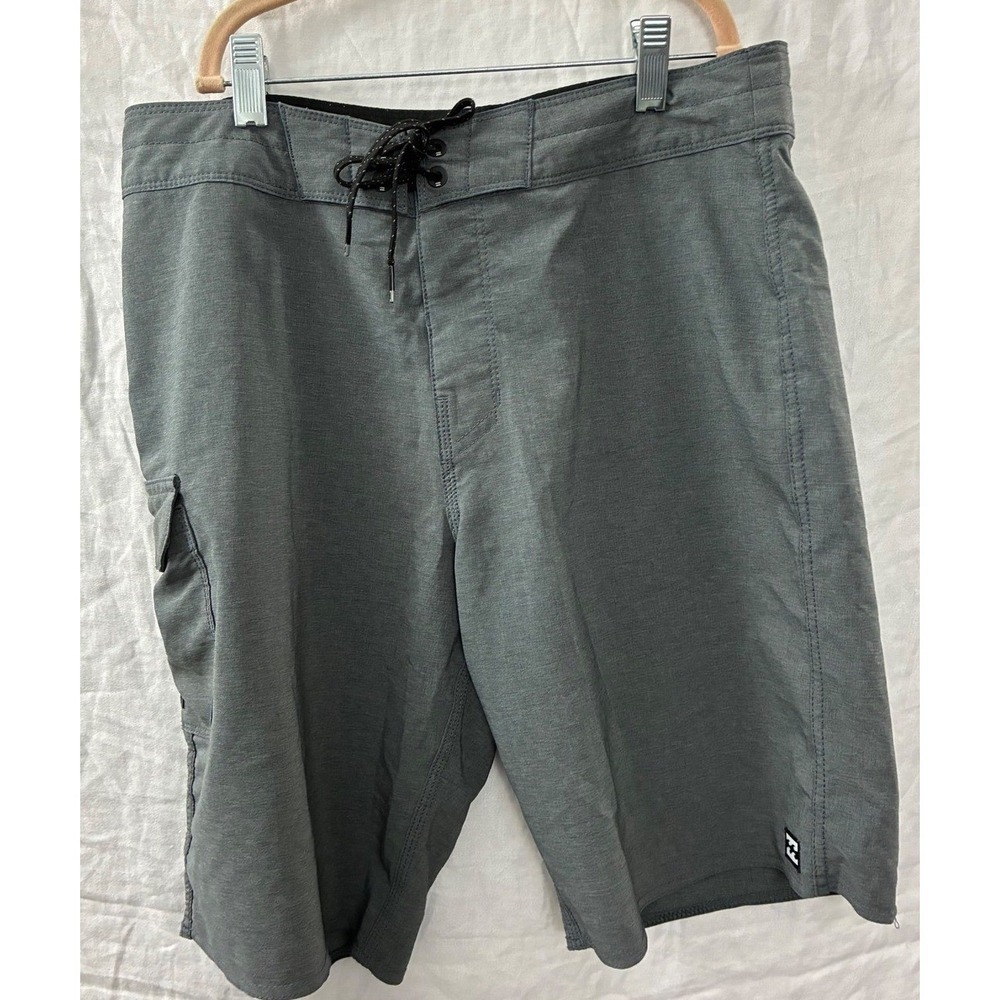 Billabong Board Shorts Men 30 Grey Recycle All Day Pro Cargo Swim Trunks Bathing